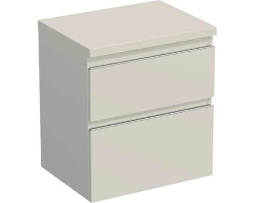 Waschtischunterschrank Jungborn Trenta 56,7x64,6x44,5 cm muskat glanz TRE DESK 60 2Z S A3026