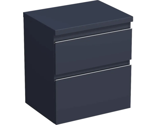 Waschtischunterschrank Jungborn Trenta 56,7x64,6x44,5 cm taubenblau matt TRE DESK 60 2Z S A9166