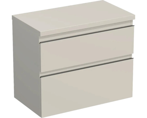 Waschtischunterschrank Jungborn Trenta 76,7x64,6x44,5 cm muskat glanz TRE DESK 80 2Z B A3026