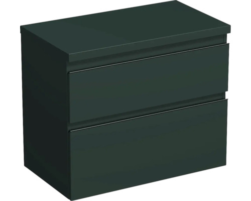 Waschtischunterschrank Jungborn Trenta 76,7x64,6x44,5 cm mintgrün matt TRE DESK 80 2Z B A9146