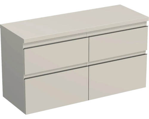 Waschtischunterschrank Jungborn Trenta 116,7x64,6x44,5 cm muskat glanz TRE DESK 120D 4Z B A3026