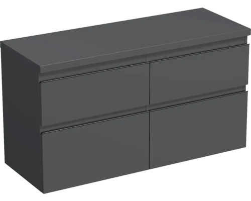 Waschtischunterschrank Jungborn Trenta 116,7x64,6x44,5 cm anthrazit matt TRE DESK 120D 4Z B A3396