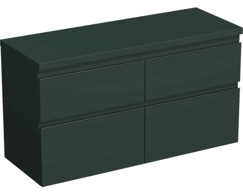 Waschtischunterschrank Jungborn Trenta 116,7x64,6x44,5 cm mintgrün matt TRE DESK 120D 4Z B A9146