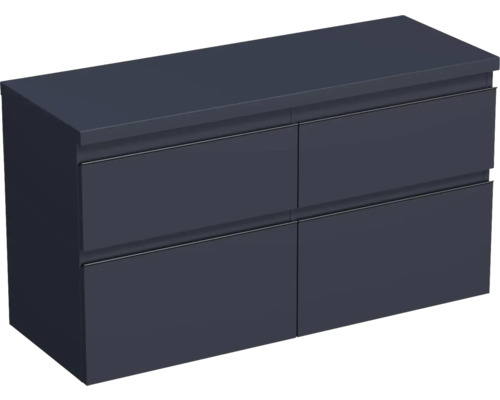 Waschtischunterschrank Jungborn Trenta 116,7x64,6x44,5 cm taubenblau matt TRE DESK 120D 4Z B A9166