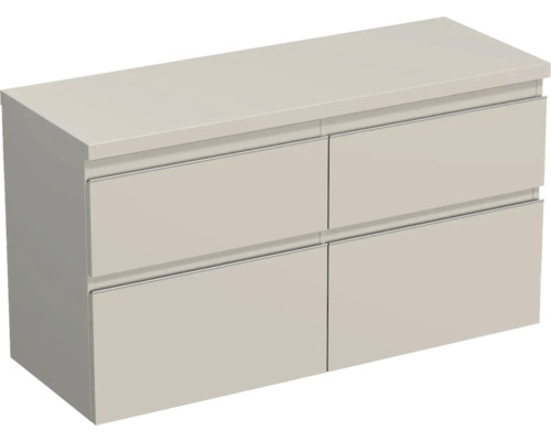 Waschtischunterschrank Jungborn Trenta 116,7x64,6x44,5 cm muskat glanz TRE DESK 120D 4Z S A3026