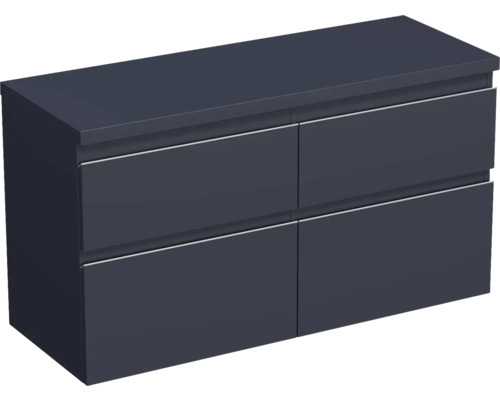 Waschtischunterschrank Jungborn Trenta 116,7x64,6x44,5 cm taubenblau matt TRE DESK 120D 4Z S A9166