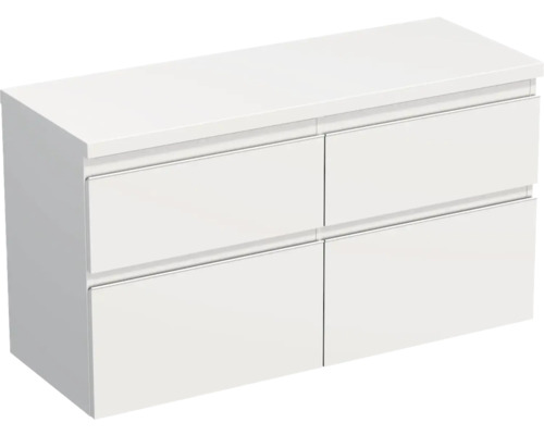 Waschtischunterschrank Jungborn Trenta 116,7x64,6x44,5 cm weiß matt TRE DESK 120D 4Z W 379