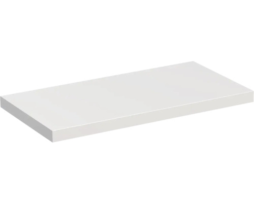 Waschtischplatte Jungborn Trenta Tiefe 50,2 cm, ab 60 cm bis 250 cm weiß matt ohne Ausschnitt