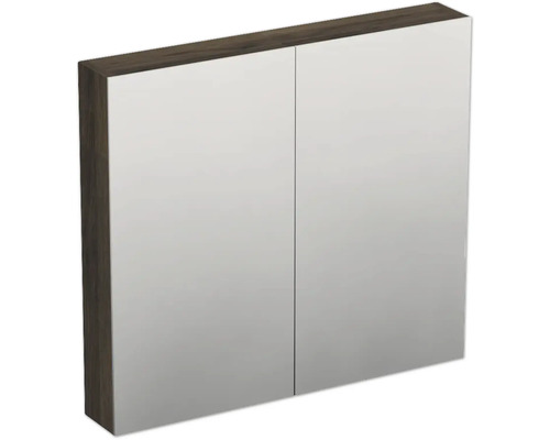 Spiegelschrank Jungborn Trenta 2-türig 80x14,4x72 cm gladstone eiche tabak