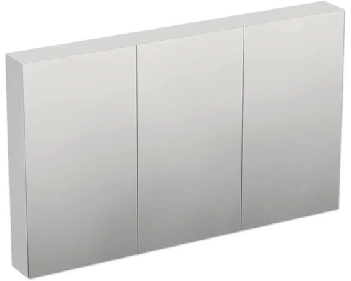 Spiegelschrank Jungborn Trenta 3-türig 120x14,4x72 cm weiß matt TRE ZS 120 B073 SCH Spiegelschrank mit drei Türen für das Badezimmer
