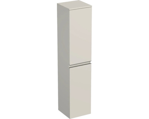 Hochschrank Jungborn Trenta 35x161,8x35 cm muskat glanz TRE SV 35 L B A3026 Hochschrank mit zwei Türen für das Badezimmer