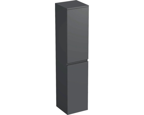 Hochschrank Jungborn Trenta 35x161,8x35 cm anthrazit matt TRE SV 35 L B A3396 Hängender Badezimmerschrank mit zwei Türen