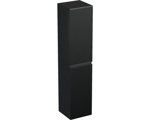 Hochschrank Jungborn Trenta 35x161,8x35 cm schwarz matt TRE SV 35 L B A9276 Hochschrank für das Badezimmer