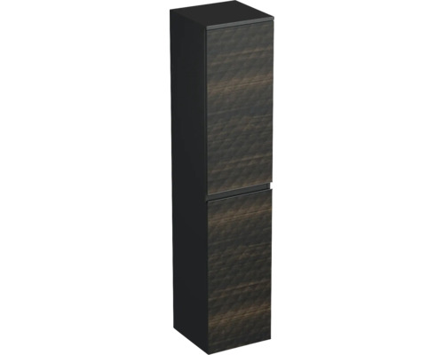 Hochschrank Jungborn Trenta 35x161,8x35 cm hacienda brown matt TRE SV 35 L B LR29 Hochschrank mit zwei Türen für das Badezimmer