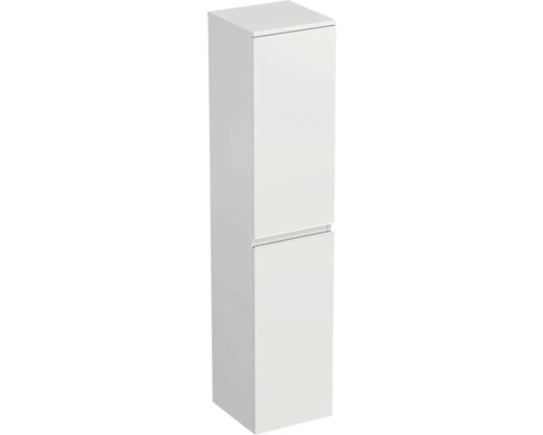 Hochschrank Jungborn Trenta 35x161,8x35 cm weiß hochglanz glanz TRE SV 35 L W A0016 Weißer Bad-Hochschrank mit zwei Türen für Badezimmer