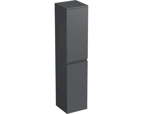 Hochschrank Jungborn Trenta 35x161,8x35 cm anthrazit matt TRE SV 35 P B A3396 Badezimmer Hochschrank mit zwei Türen für zusätzlichen Stauraum