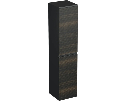 Hochschrank Jungborn Trenta 35x161,8x35 cm hacienda brown matt TRE SV 35 P B LR29 Hochschrank für Badezimmer mit zwei Türen