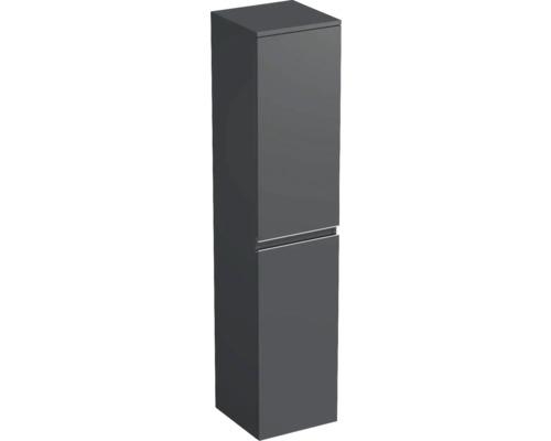 Hochschrank Jungborn Trenta 35x161,8x35 cm anthrazit matt TRE SV 35 P S A3396 Hochschrank für Badezimmer mit zwei Türen