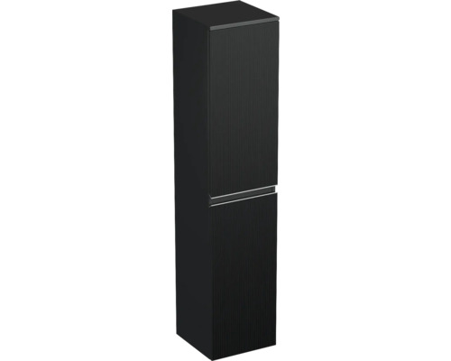 Hochschrank Jungborn Trenta 35x161,8x35 cm schwarz matt TRE SV 35 P S A9276 Schwarzer Kühl- und Gefrierschrank