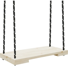 Holzschaukel mit Seilen