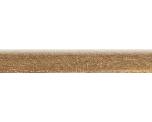Feinsteinzeug Sockelfliese Mumble natural 7,5x45 cm Holzpaneel mit Maserung