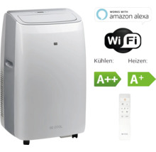Mobiles Klimagerät mit Fernbedienung, geeignet für Amazon Alexa, WLAN Funktion, Energieeffizienzklasse A++ und A+