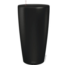 Schwarzer Pflanzkübel mit Wasserstandsanzeige