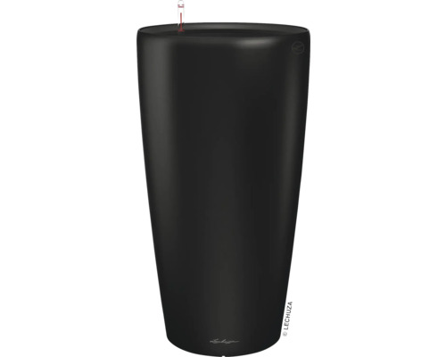 Pflanztopf Lechuza Kunststoff 41 x 41 x 77 cm schwarz Hoher, runder Pflanzkübel mit Füllstandsanzeige.