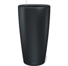 Hoher, schlanker Pflanzkübel aus Kunststoff mit Bewässerungssystem