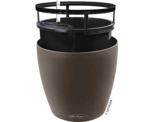 Pflanzgefäß mit Bewässerungssystem und Wasserstandsanzeiger