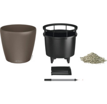 Komplettset Pflanzgefäß mit Innentopf, Substrat, Wasserstandsanzeiger und Überlauf