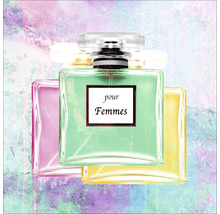 Drei Flakons Damenparfum