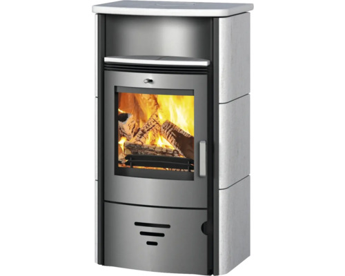 Kaminofen Accente Turin 2.0 Sandstein grau 6 kW mit Wärmefach Kaminofen Accente Turin 2.0 Sandstein grau 6 kW mit Wärmefach