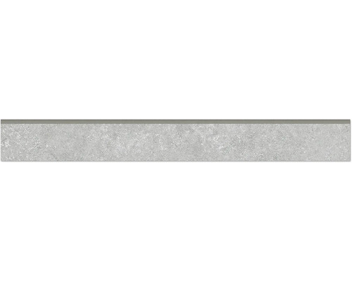 Feinsteinzeug Sockelfliese Rubi 7,2x59,8 cm grau matt Wandpaneel