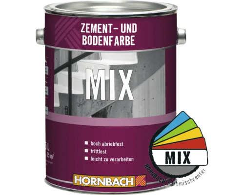 HORNBACH Zement- und Bodenfarbe im Wunschfarbton mischen lassen 2,5 l Basis A-0