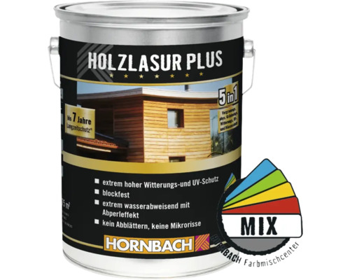 HORNBACH Holzlasur Plus im Wunschfarbton mischen lassen-0