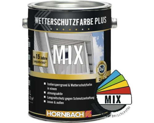 Farbeimer Wetterschutzfarbe Plus zum Mischen