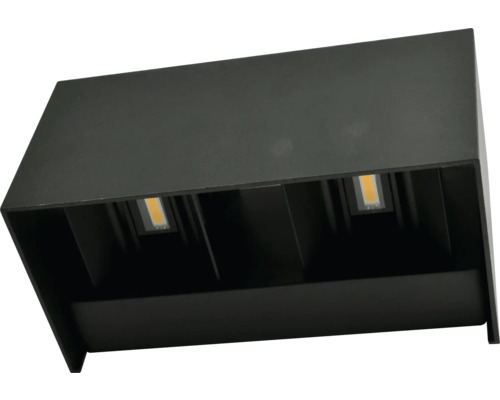 Schwarze Wandleuchte mit LED-Leuchtmittel