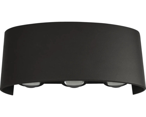 Schwarze Wandleuchte mit drei Leuchtmitteln