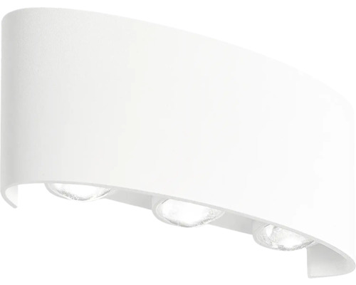 LED Wandleuchte Aufbauleuchte e2 Petra 7 W einstellbares Weiß 6-flammig IP 54 weiß (2528000290196)