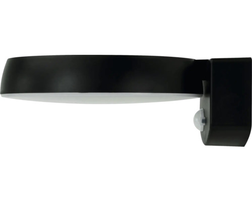Schwarze Wandleuchte mit Bewegungsmelder