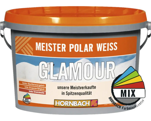 HORNBACH Meister Polarweiß Glamour Soft Wandfarbe im Wunschfarbton mischen lassen