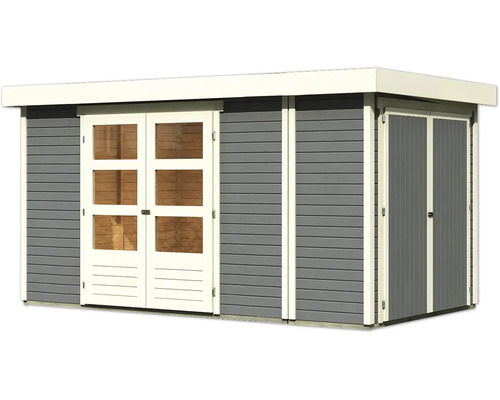 Gartenhaus mit Doppeltür und Flachdach