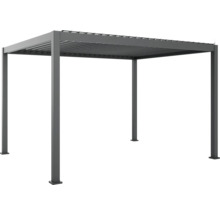 Freistehende Terrassenüberdachung aus Metall mit Lamellendach
