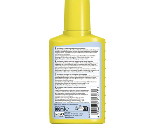 Tetra Biocoryn im gelben Behälter zur Reduzierung von Mulm und Schmutz im Aquarium, 100 Milliliter