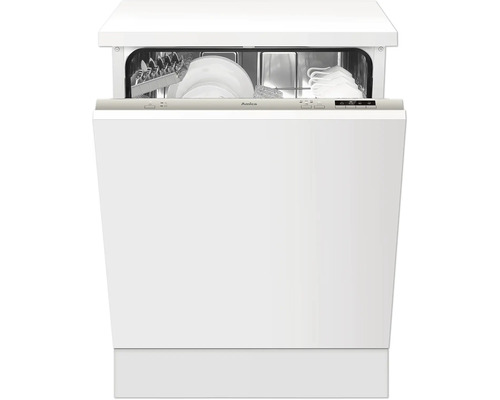 Vollintegrierbarer Geschirrspüler Amica EGSPV 593 911 87x60x58 cm für 13 Maßgedecke Offener, weißer Geschirrspüler von Amica mit Geschirr
