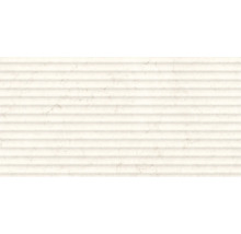 Dekorative Wandfliese mit horizontalen Rillen