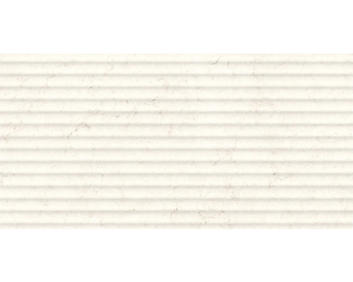 Steingut Dekorfliese Fanti 29,8x59,8 cm lappato creme seidenmatt