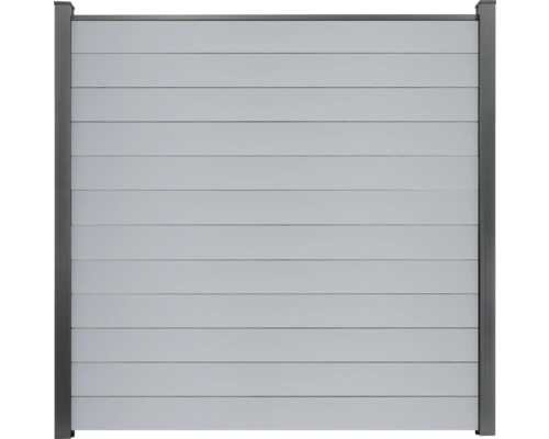 Gartenzaun mit horizontalen Paneelen