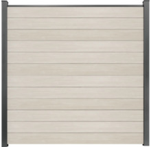 Gartenzaun aus horizontalen Paneelen